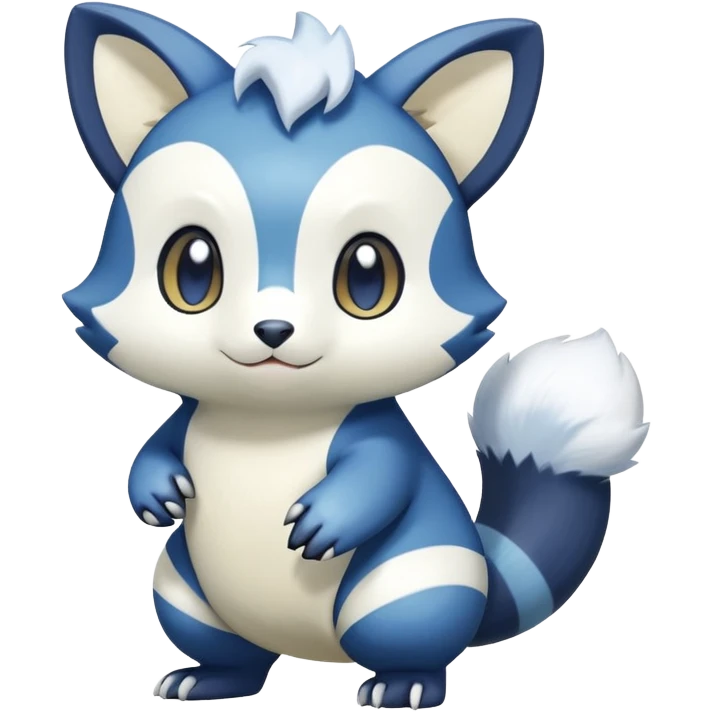 Shiny Furret-Meowstic-Oshawott-Hybrid (Full body) emoji