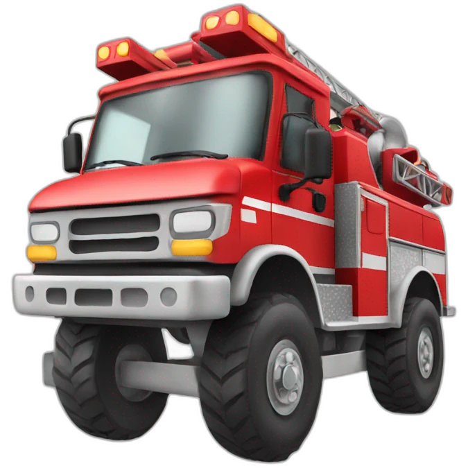 Men on a firetruck emoji