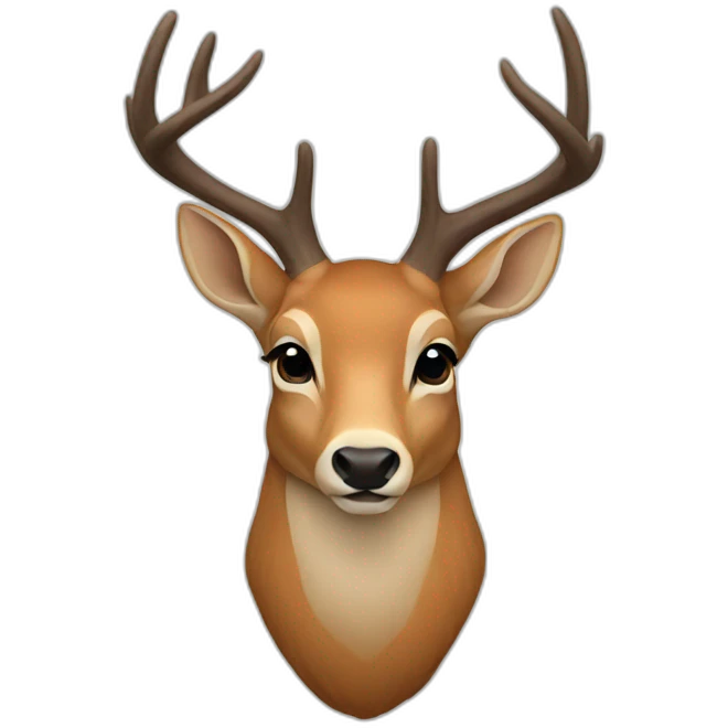 deer head emoji