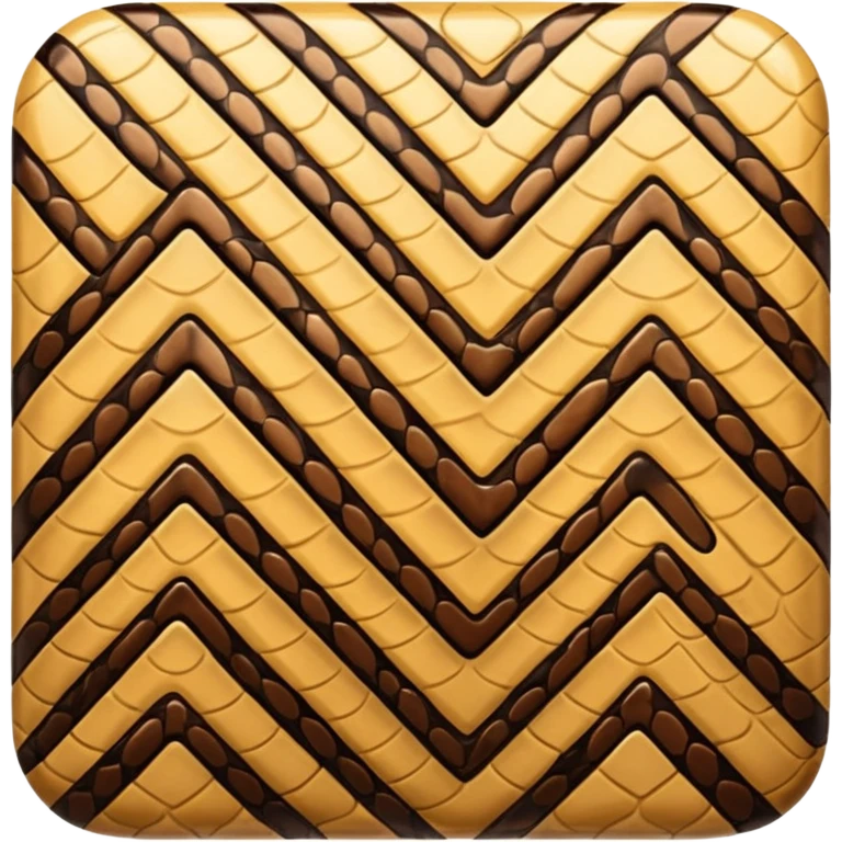 diamond shape filled with snake skin print emoji