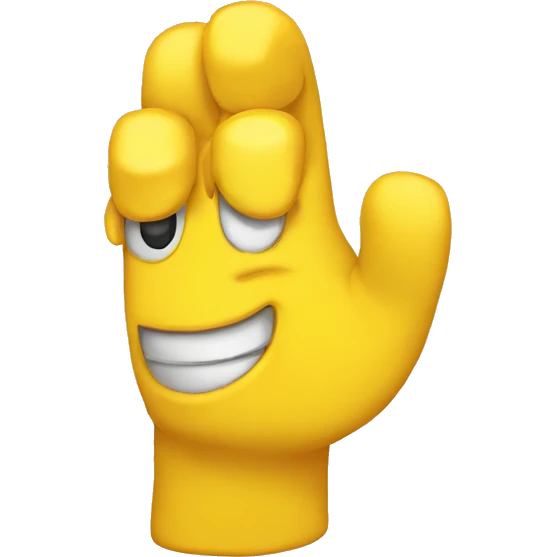 Yellow thumb emote emoji