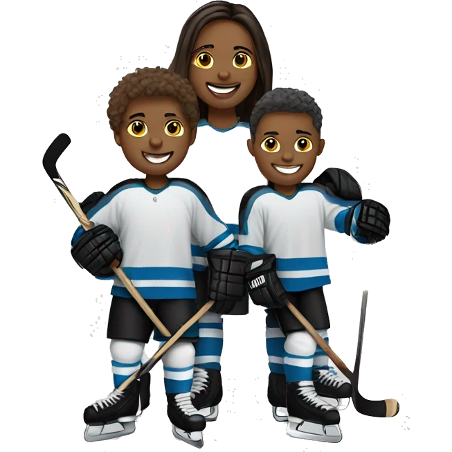 Hockey family emoji