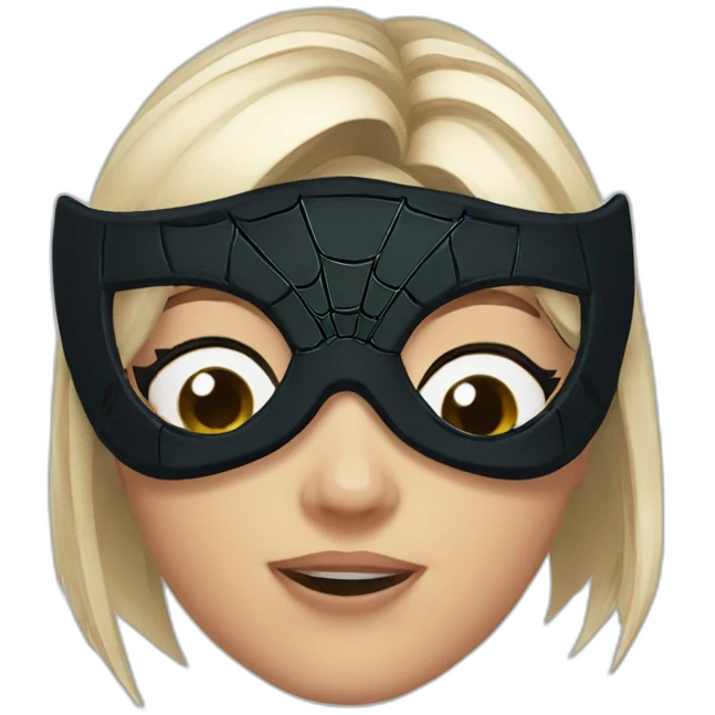 Gwen spiderverse mask emoji