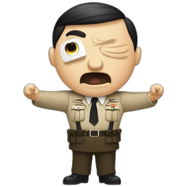 Hitler doing gangnam style emoji