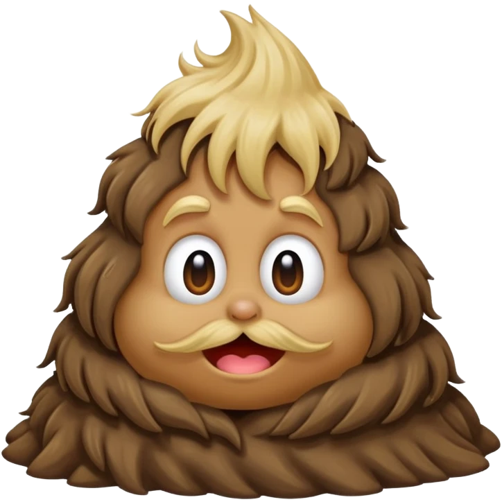 Pile of poo with Donald Thump’s hair emoji