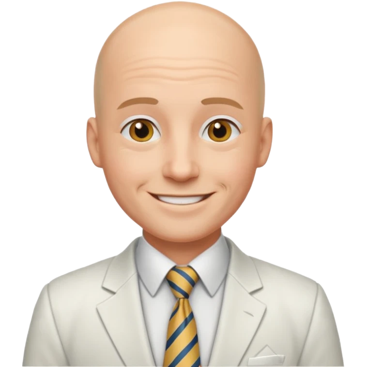 smile-bald-men-with-ties-white suit emoji