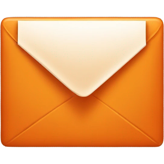 Deep orange letter mail   emoji