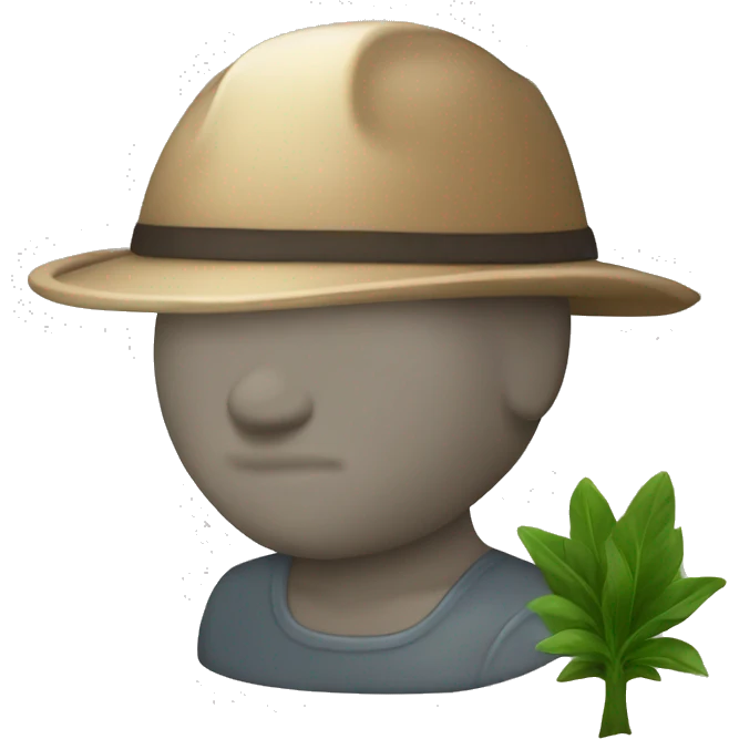 gardener pith helmet emoji