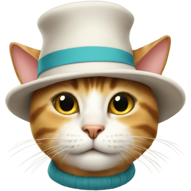 Cat in a hat emoji