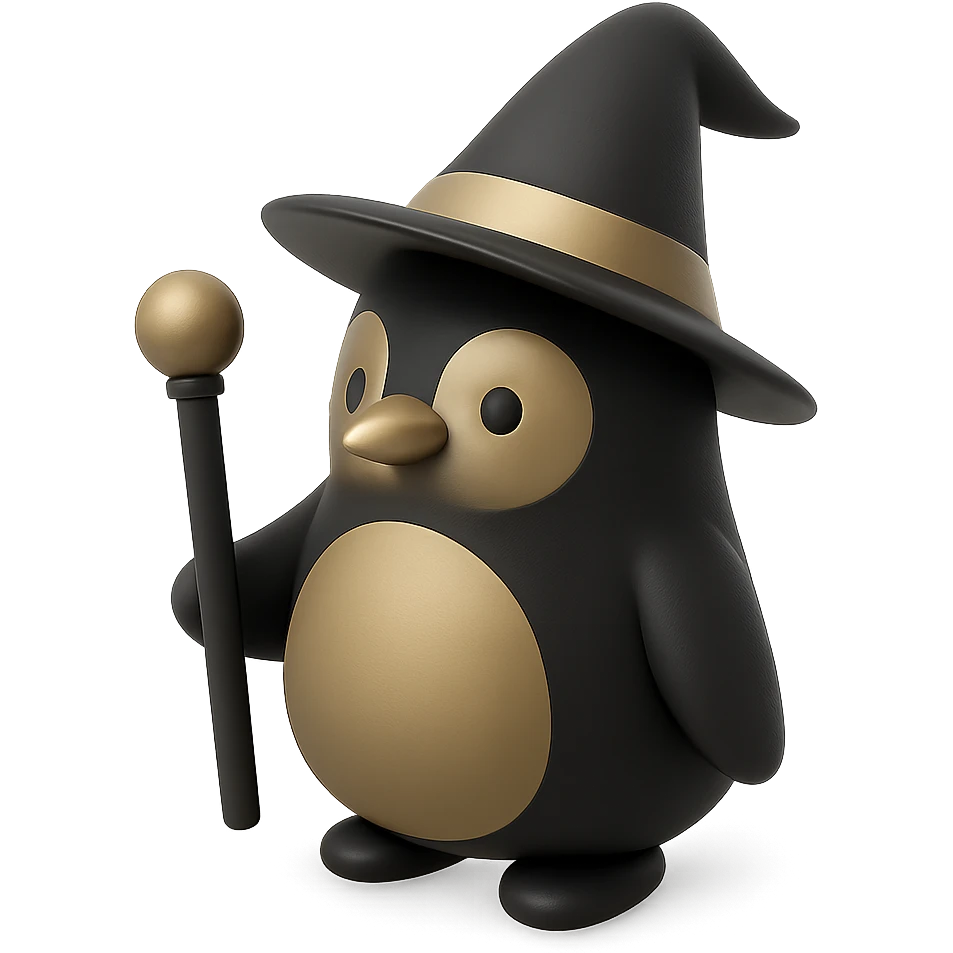 penguin wizard emoji