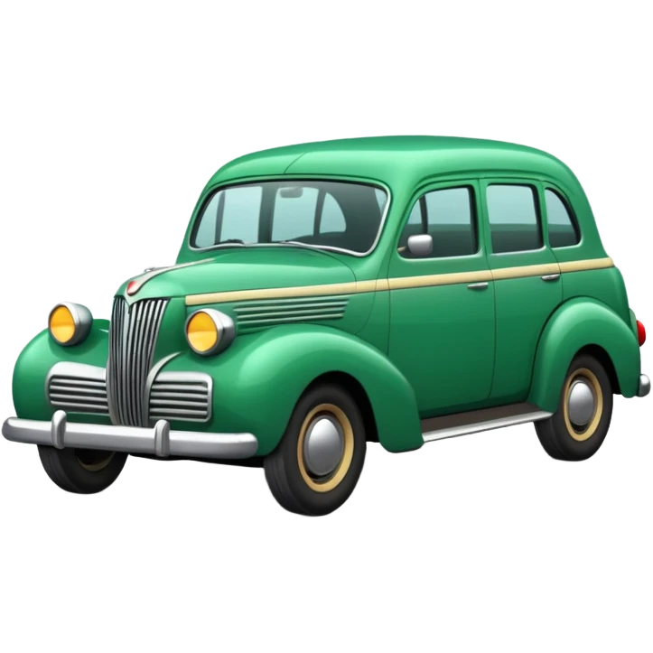 green old Indian car emoji