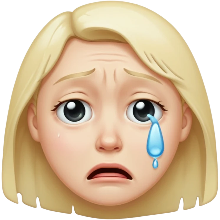 crying face emoji, expressive and clear emoji