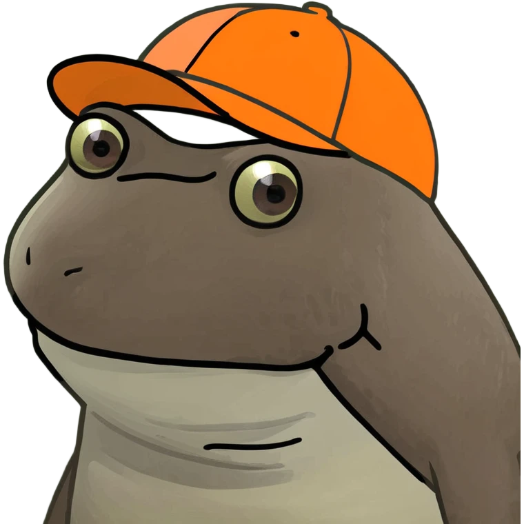 bufo with orange cap emoji