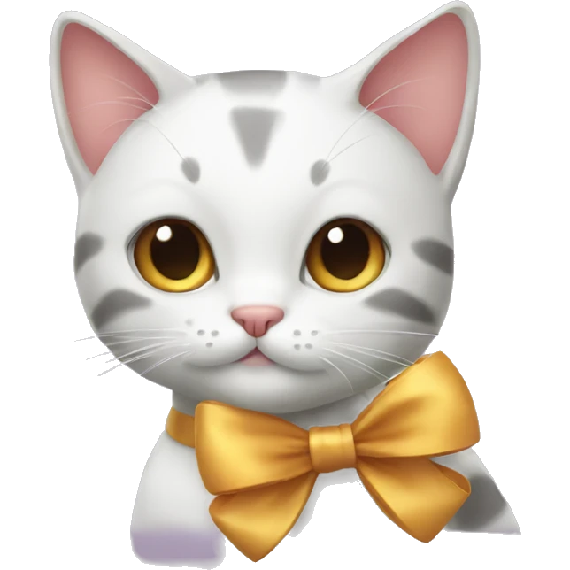 Cat with bow emoji
