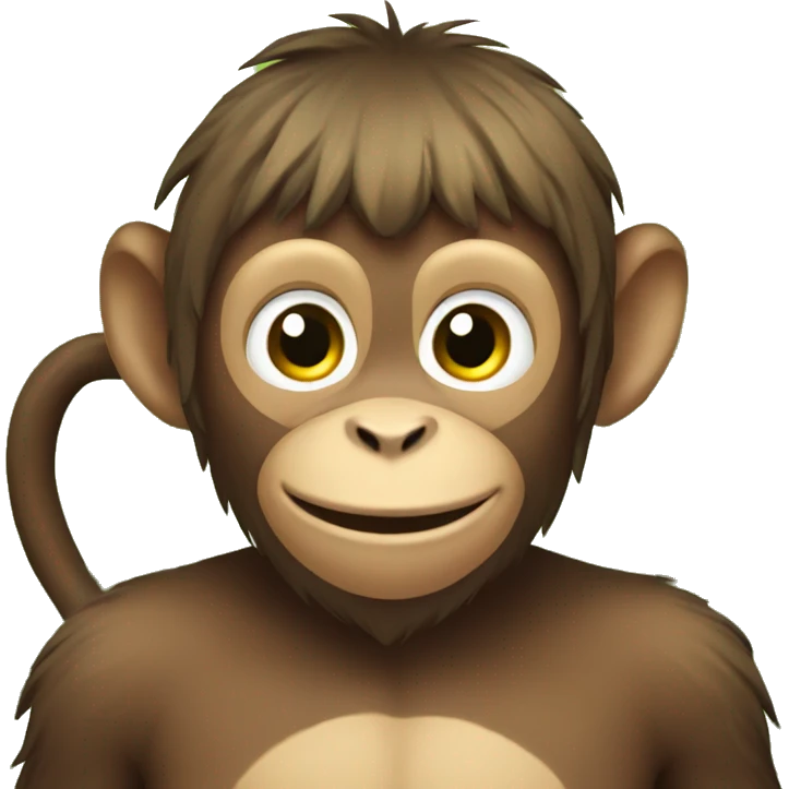 Farming monkey emoji