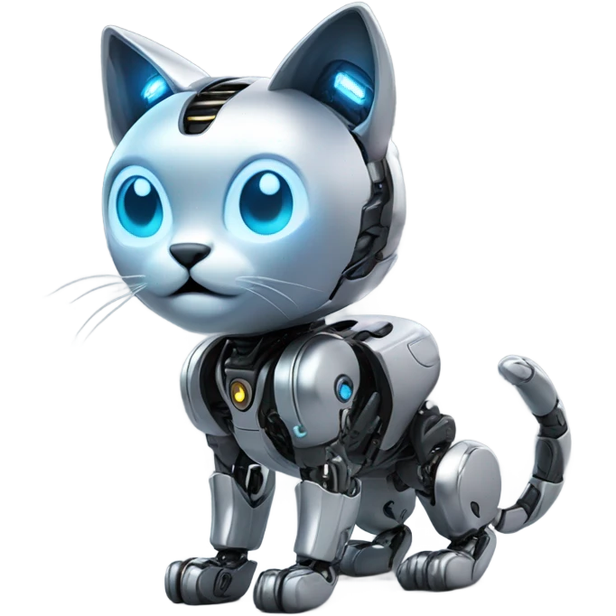 Robotic cat emoji
