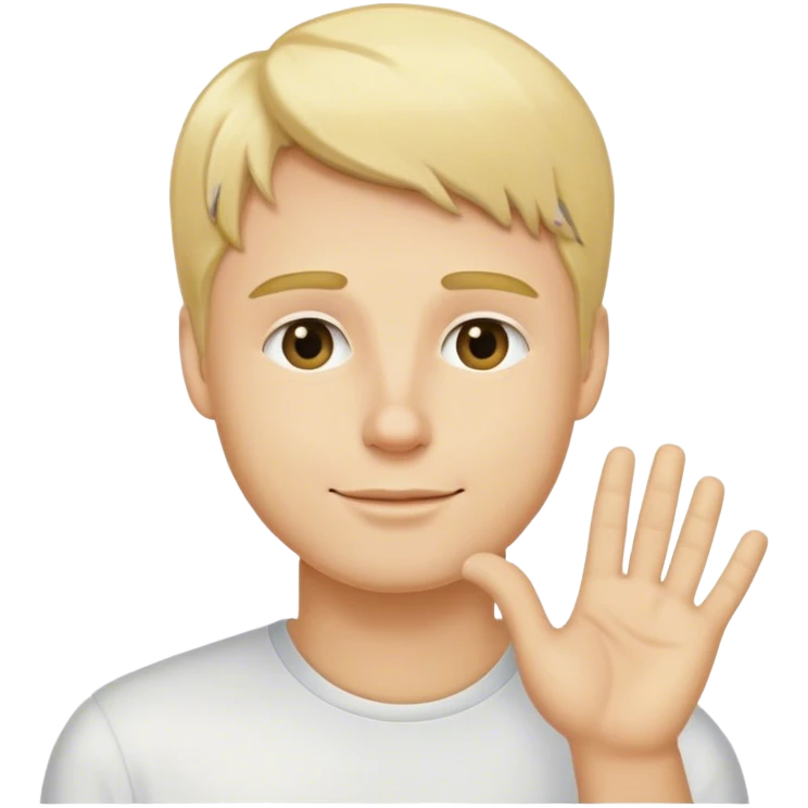 homme blond qui dit merci
 emoji