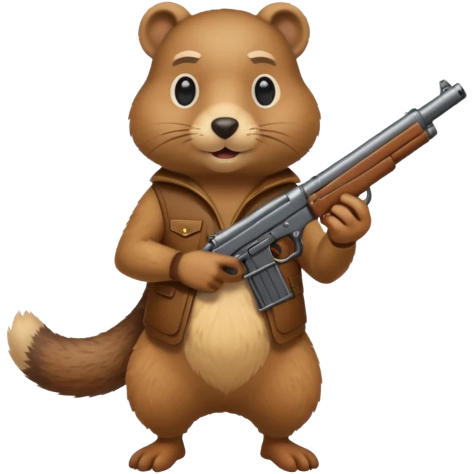 gopher with gun emoji