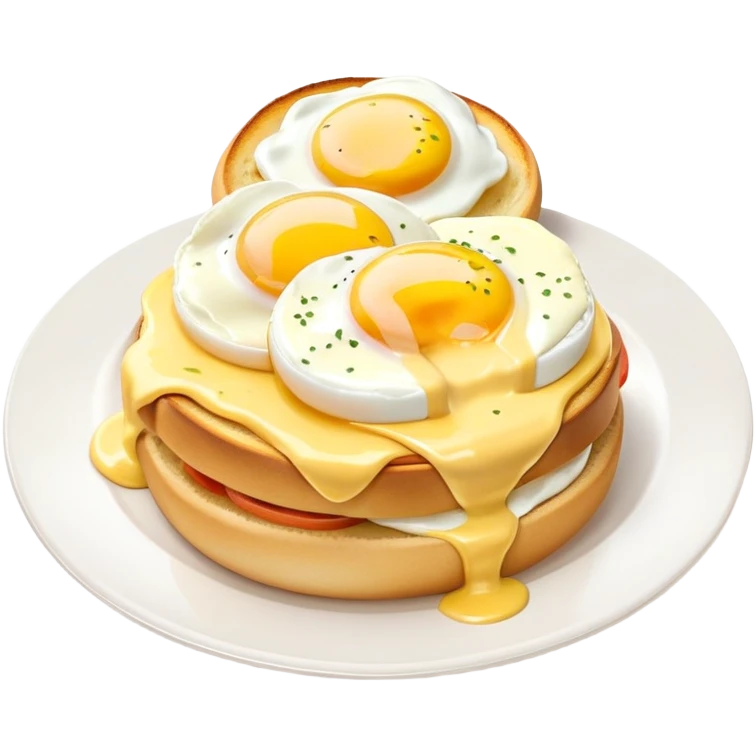 Eggs benedict with hollandaise sauce emoji