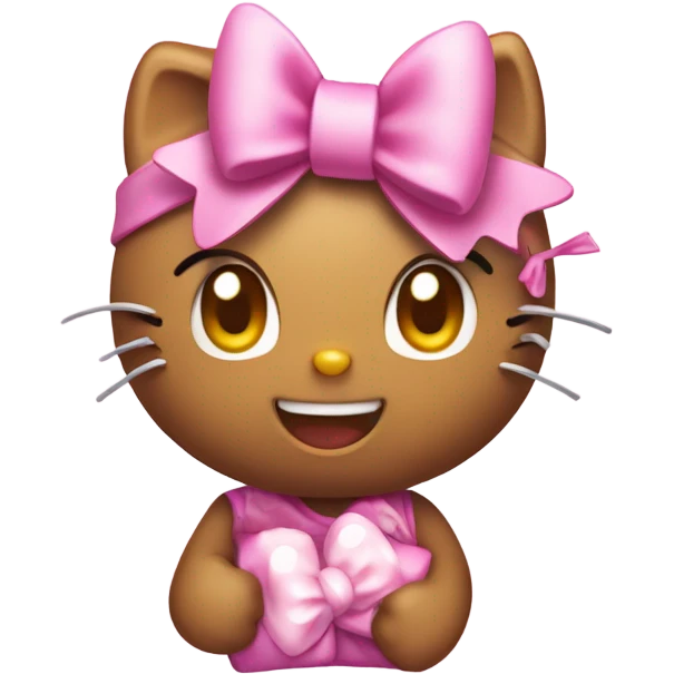 hello kitty happy emoji