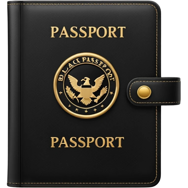 black passport emoji