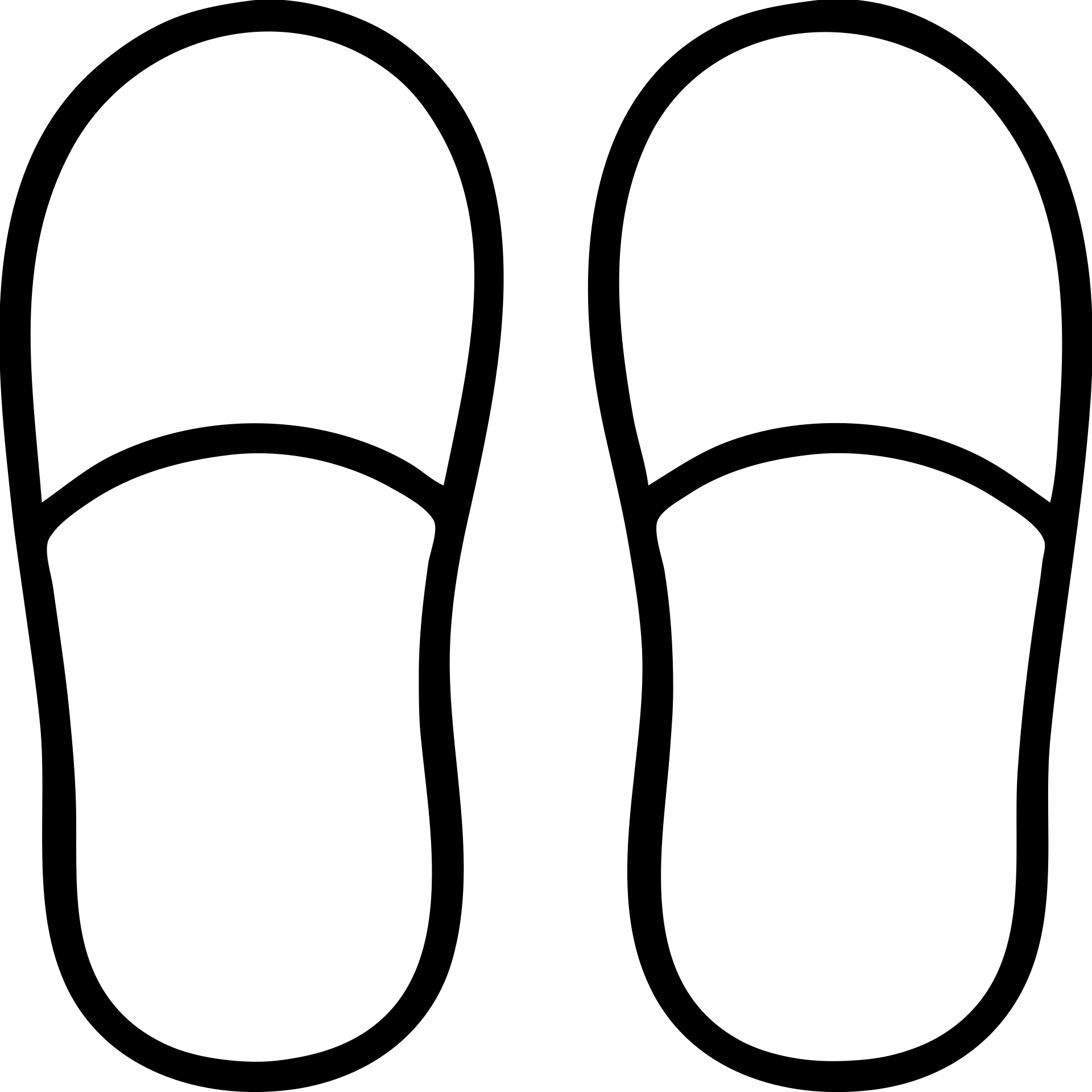 outlined slippers icon emoji