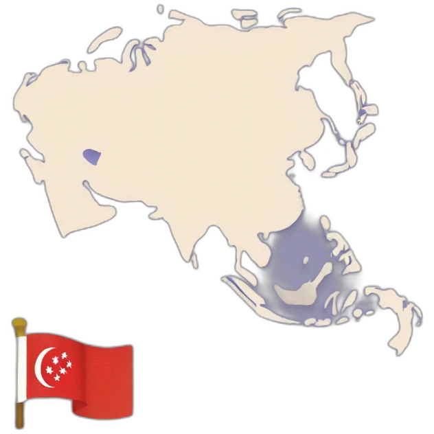 singapore in world map emoji