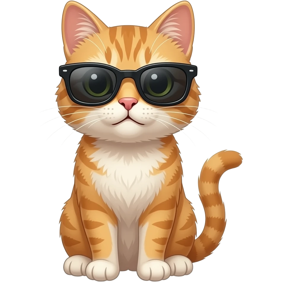 Cat wearing sunglasses emoji