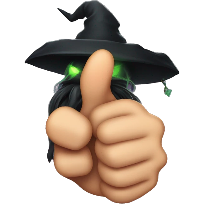 Witch's thumbs up  emoji