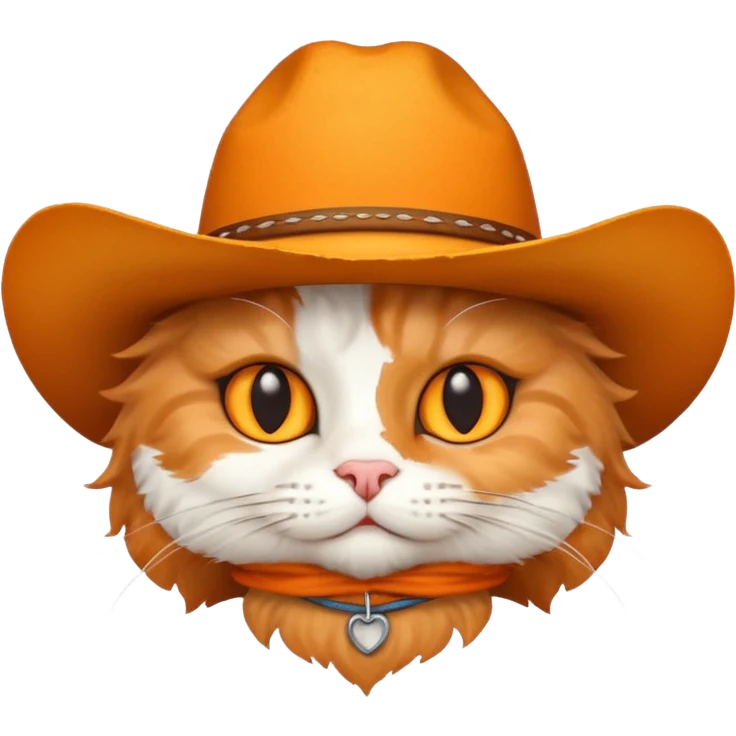 Gato con sombrero de vaquero emoji