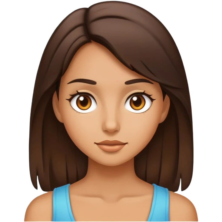 Brunette girl  emoji