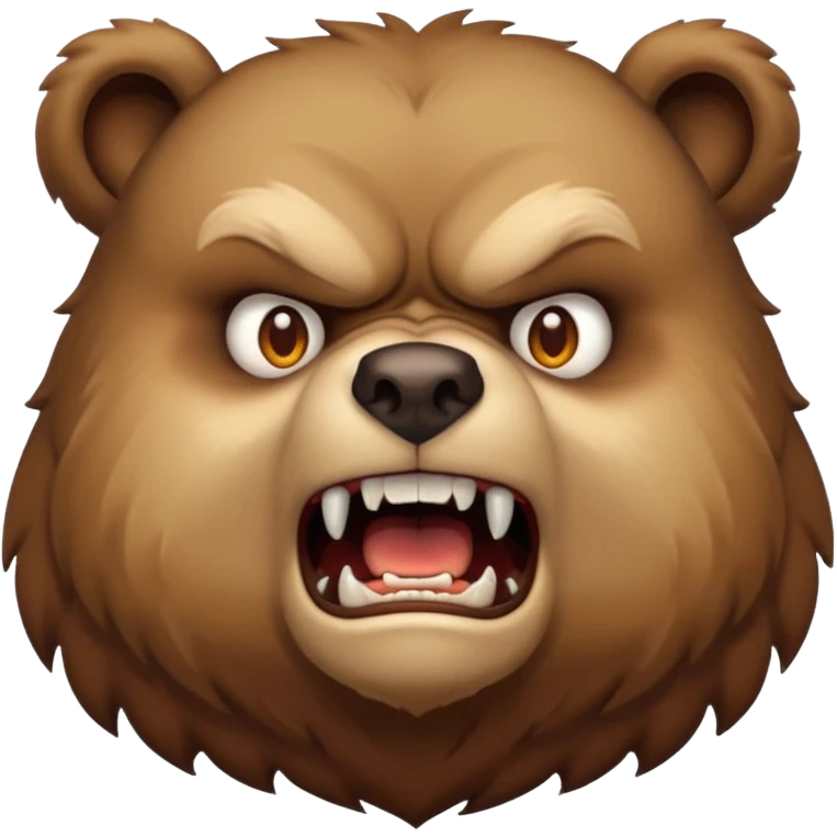 angry bear full bust emoji