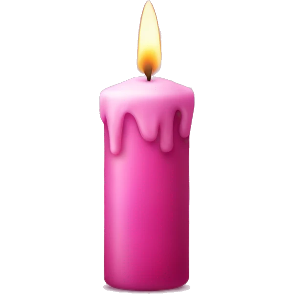 pink candle emoji