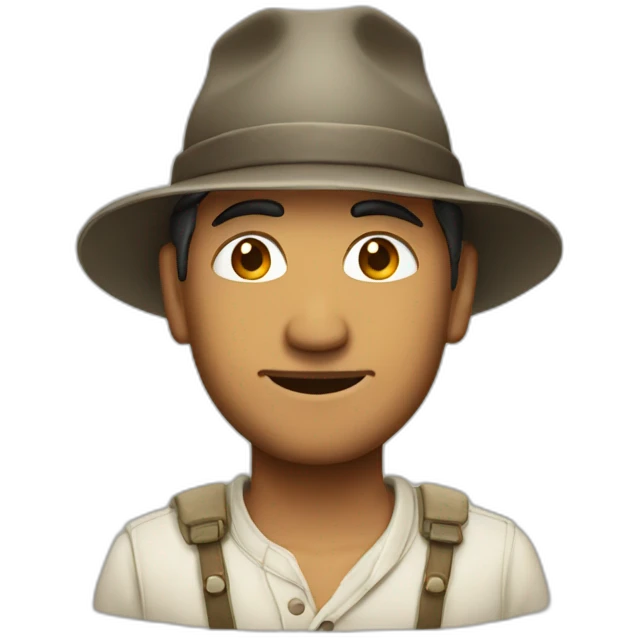man with neplese hat emoji