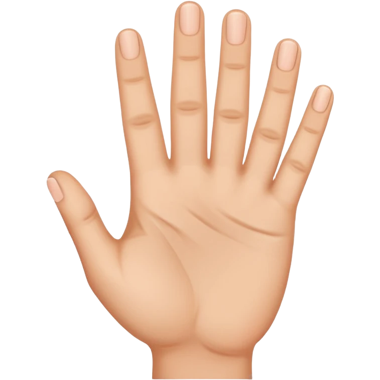 A hand holding up 3 fingers with the thumb emoji