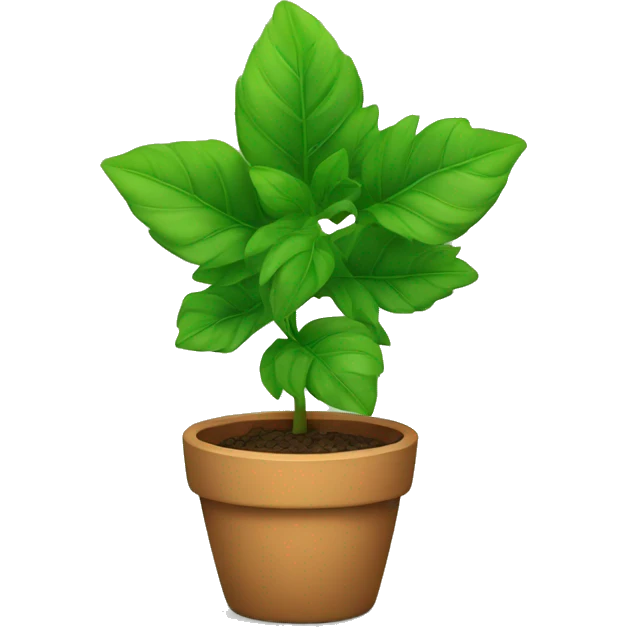 green plant in pot emoji