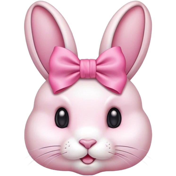 Bunny with a pink bow on head emoji
