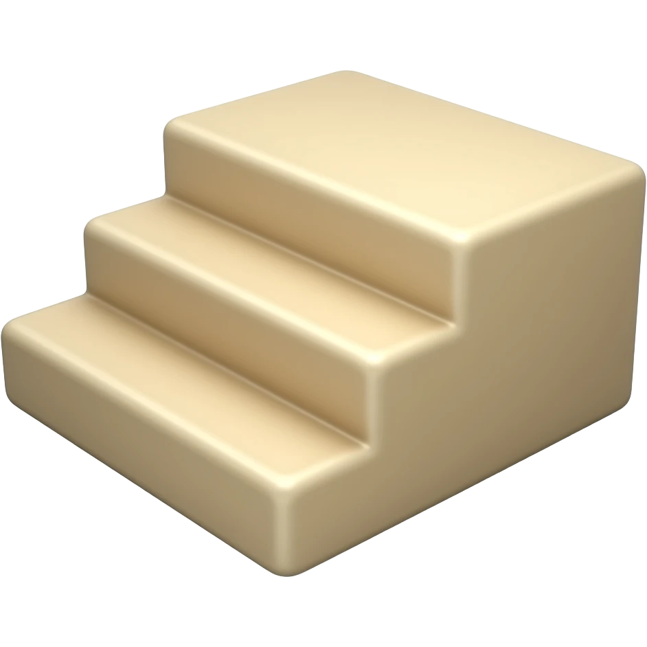 three steps pedestal emoji