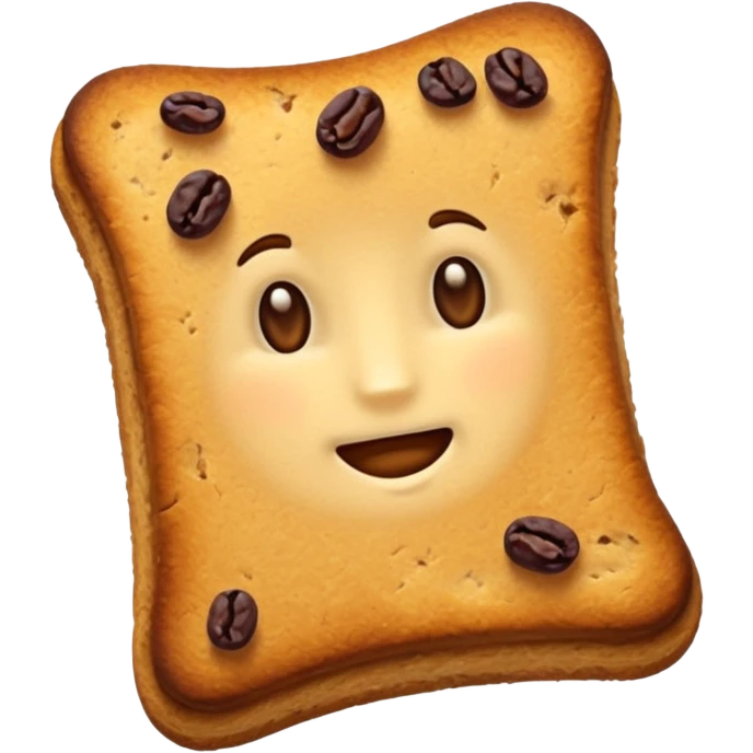 raisin rusk without a face  emoji