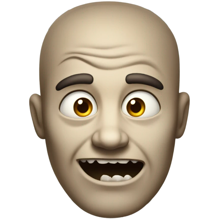 scary face emoji