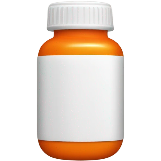 Orange pill bottle  emoji