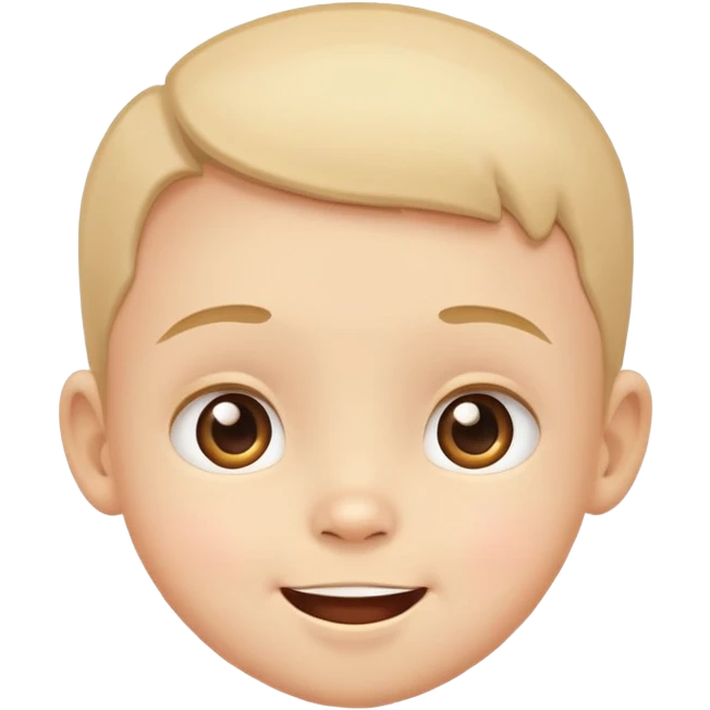 child's head with different expressions, cheerful and cute emoji