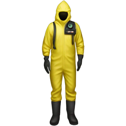 Hazmat yellow suit backrooms emoji