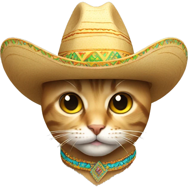 Cat wearing a sombrero  emoji