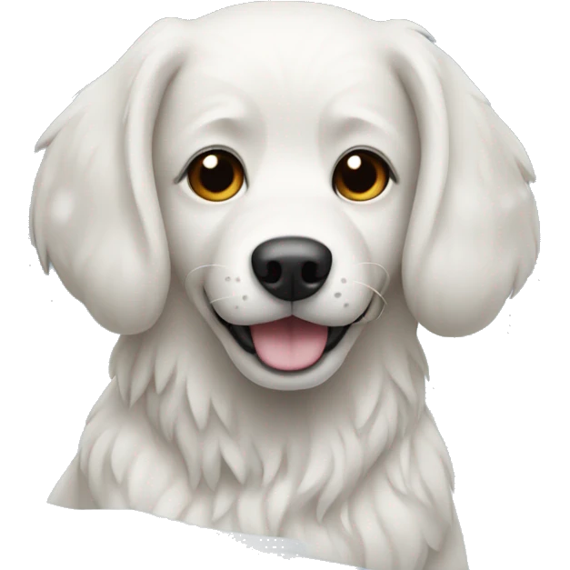 Dog in the snow  emoji