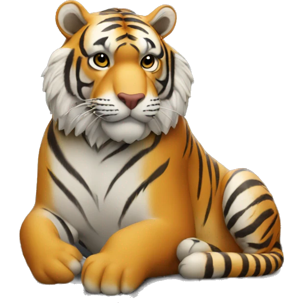 The tiger in London emoji