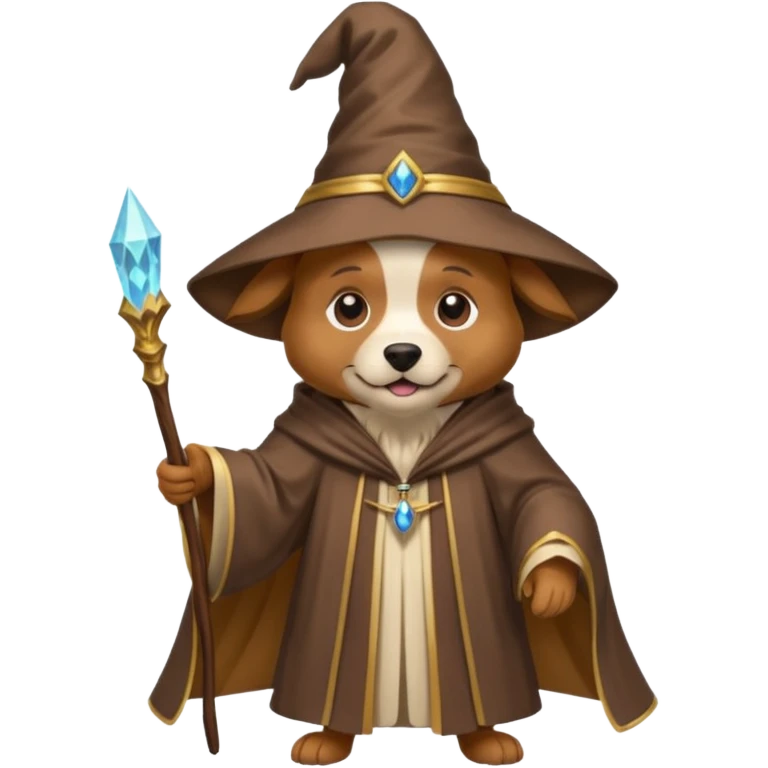 Dog wizard emoji