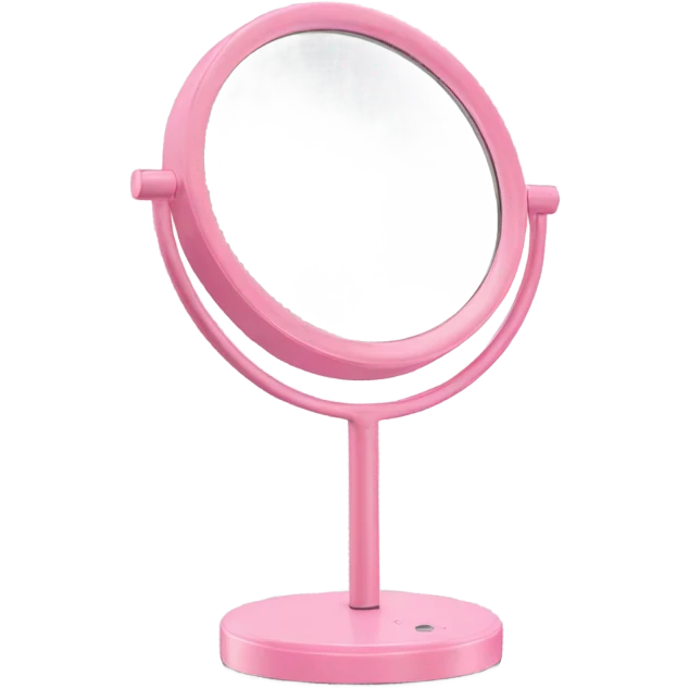 Pink makeup mirror emoji