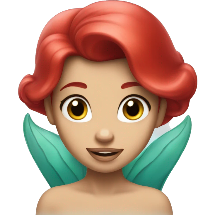 Ariel, little mermaid emoji