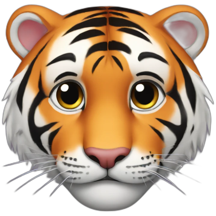 tiger in love emoji